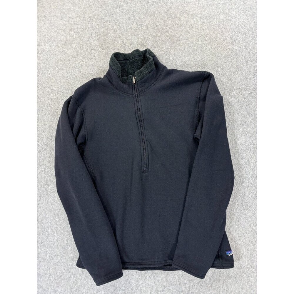 Patagonia Midweight 1/2 Zip Pullover Shirt (Women's Medium)‎ Black